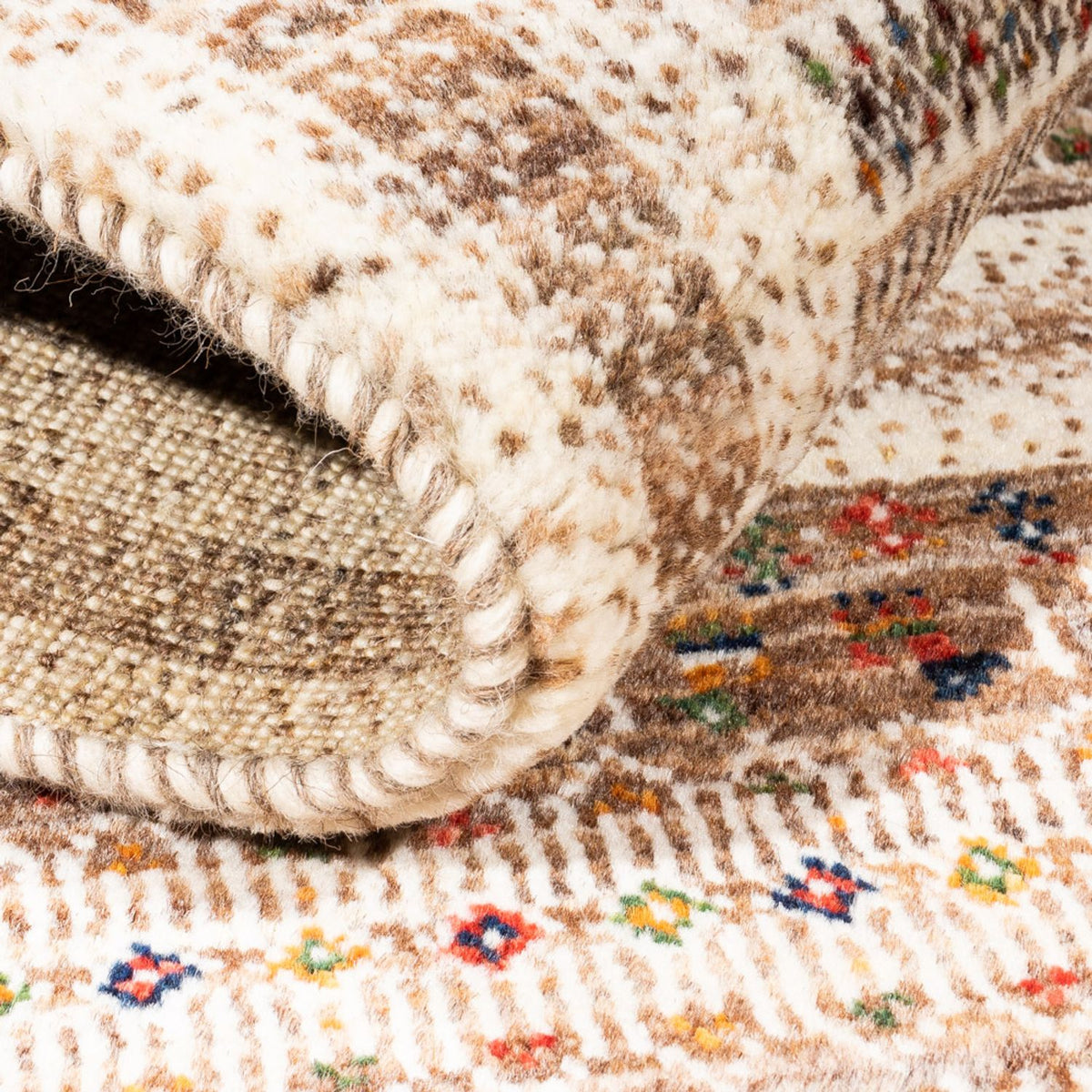 Alfombra Gabbeh - Loribaft Persa - Real - 136 x 84 cm - multicolor