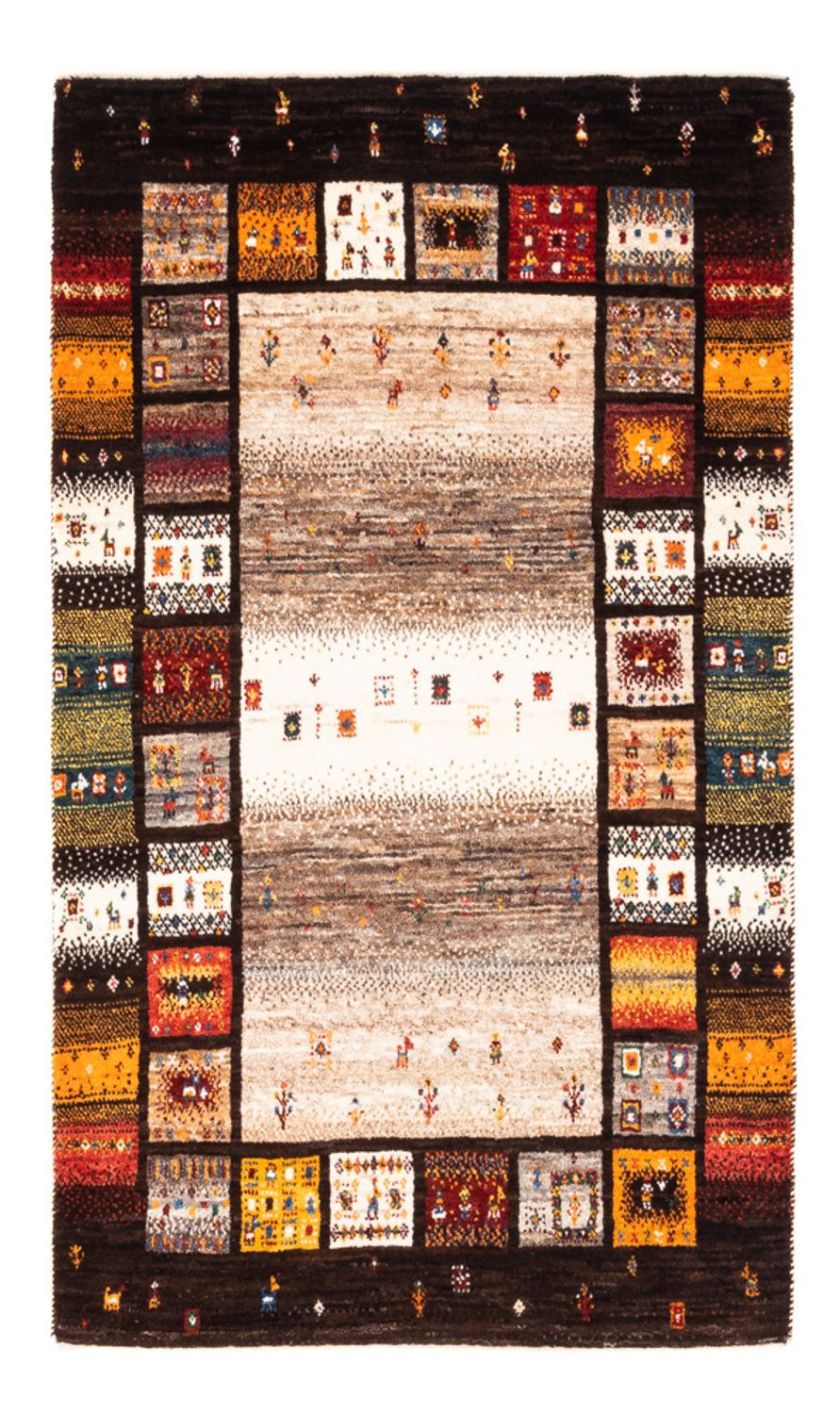 Alfombra Gabbeh - Loribaft Persa - Real - 136 x 87 cm - multicolor
