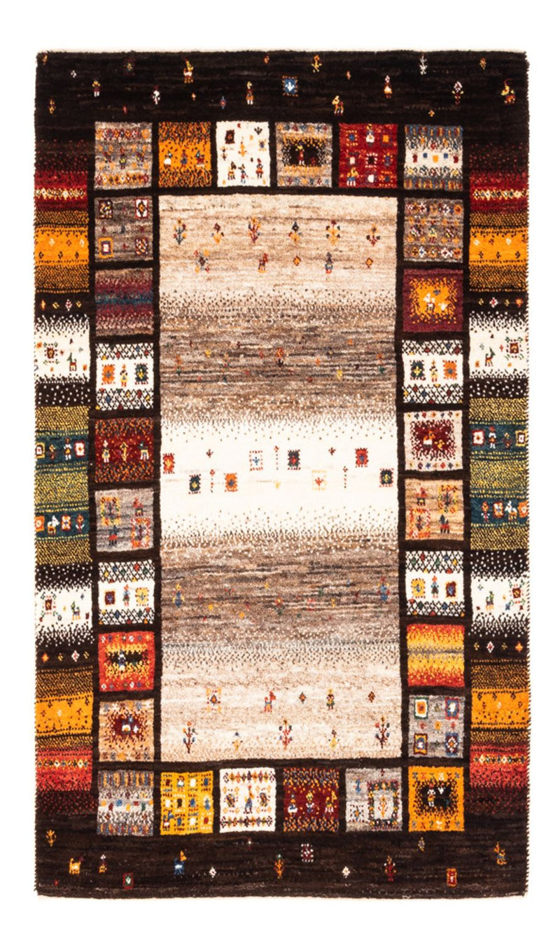Alfombra Gabbeh - Loribaft Persa - Real - 136 x 87 cm - multicolor