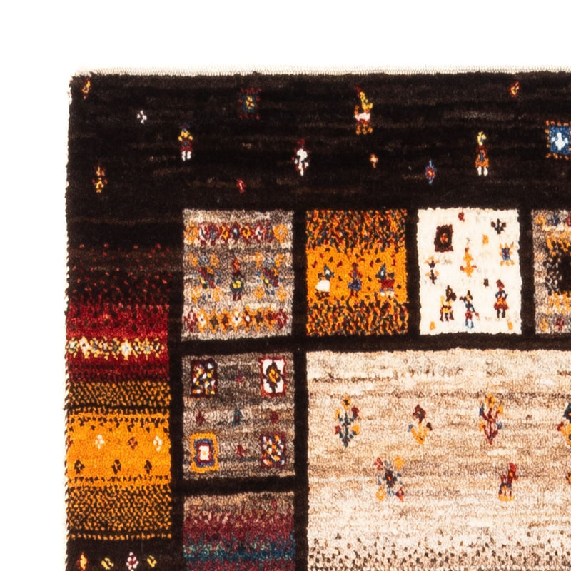 Alfombra Gabbeh - Loribaft Persa - Real - 136 x 87 cm - multicolor