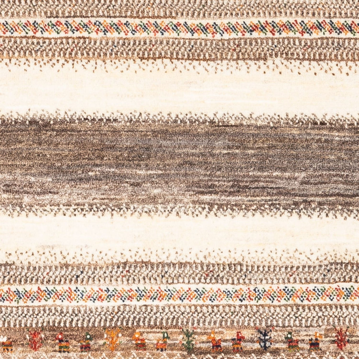Alfombra Gabbeh - Loribaft Persa - Real - 137 x 88 cm - multicolor