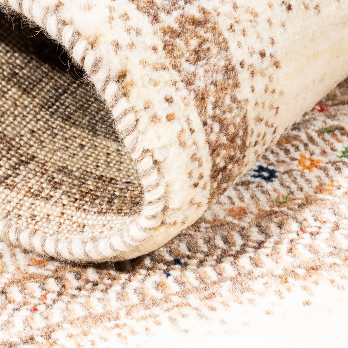 Alfombra Gabbeh - Loribaft Persa - Real - 137 x 88 cm - multicolor