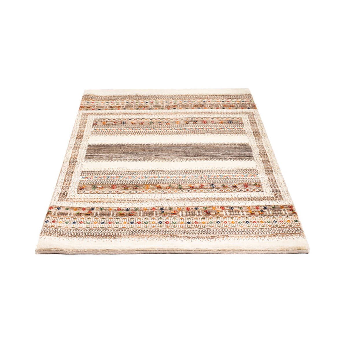 Alfombra Gabbeh - Loribaft Persa - Real - 137 x 88 cm - multicolor