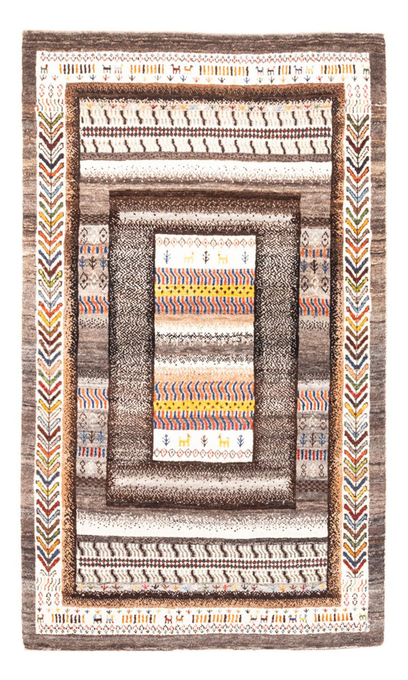 Alfombra Gabbeh - Loribaft Persa - Real - 158 x 100 cm - multicolor