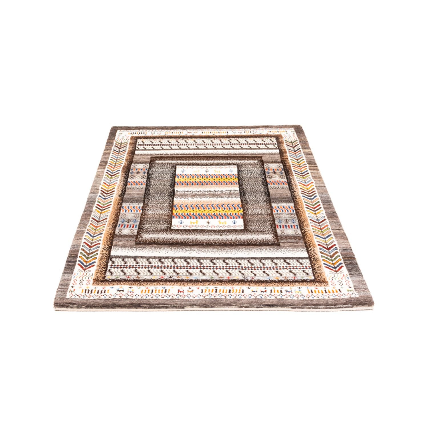 Alfombra Gabbeh - Loribaft Persa - Real - 158 x 100 cm - multicolor