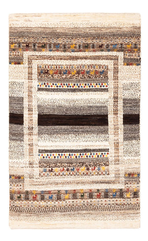 Alfombra Gabbeh - Loribaft Persa - Real - 132 x 84 cm - multicolor