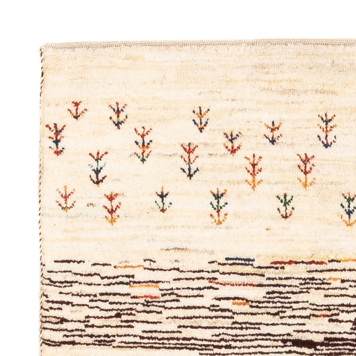 Alfombra Gabbeh - Loribaft Persa - Real - 120 x 83 cm - multicolor