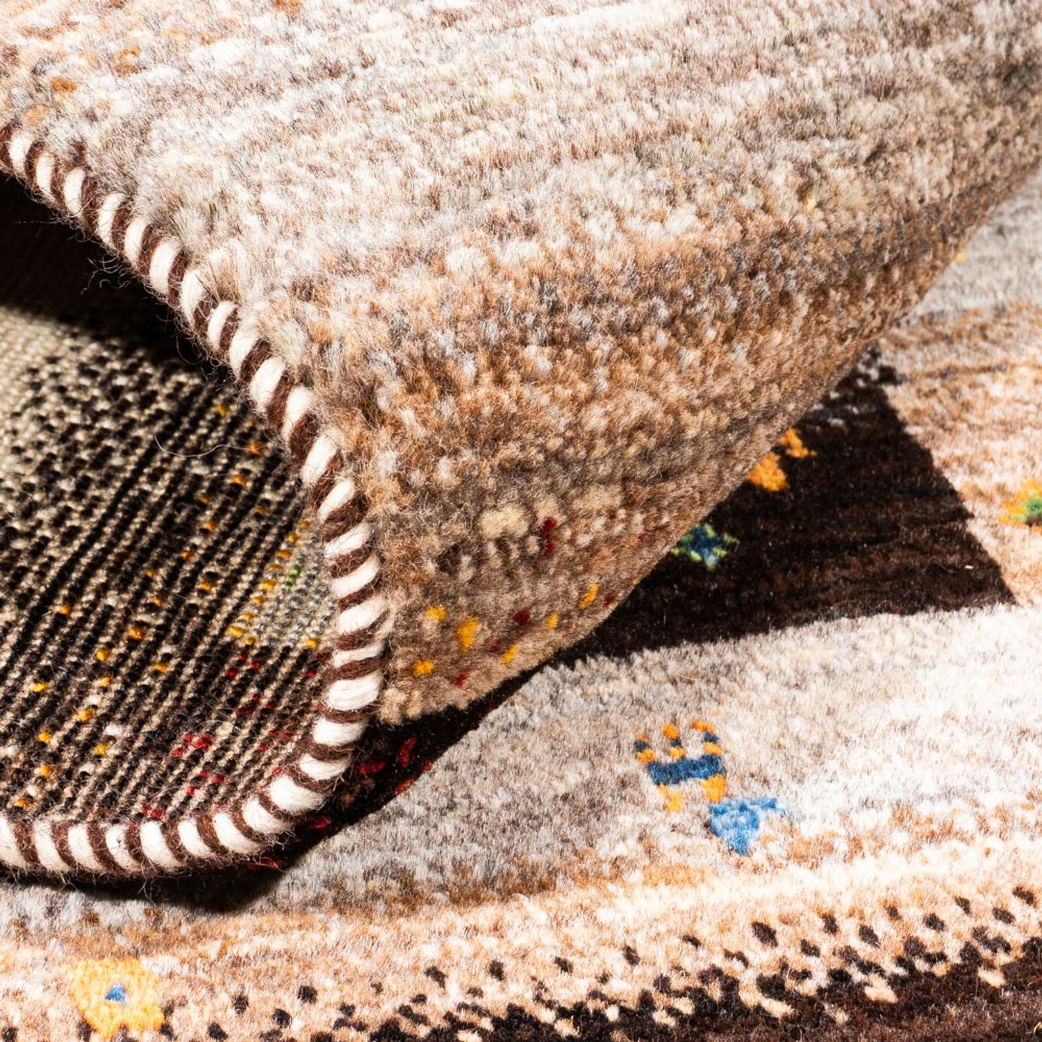 Alfombra Gabbeh - Loribaft Persa - Real - 157 x 106 cm - multicolor
