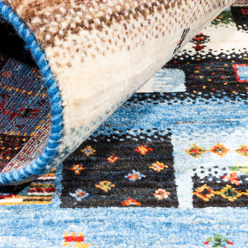 Alfombra Gabbeh - Loribaft Persa - Real - 162 x 106 cm - multicolor