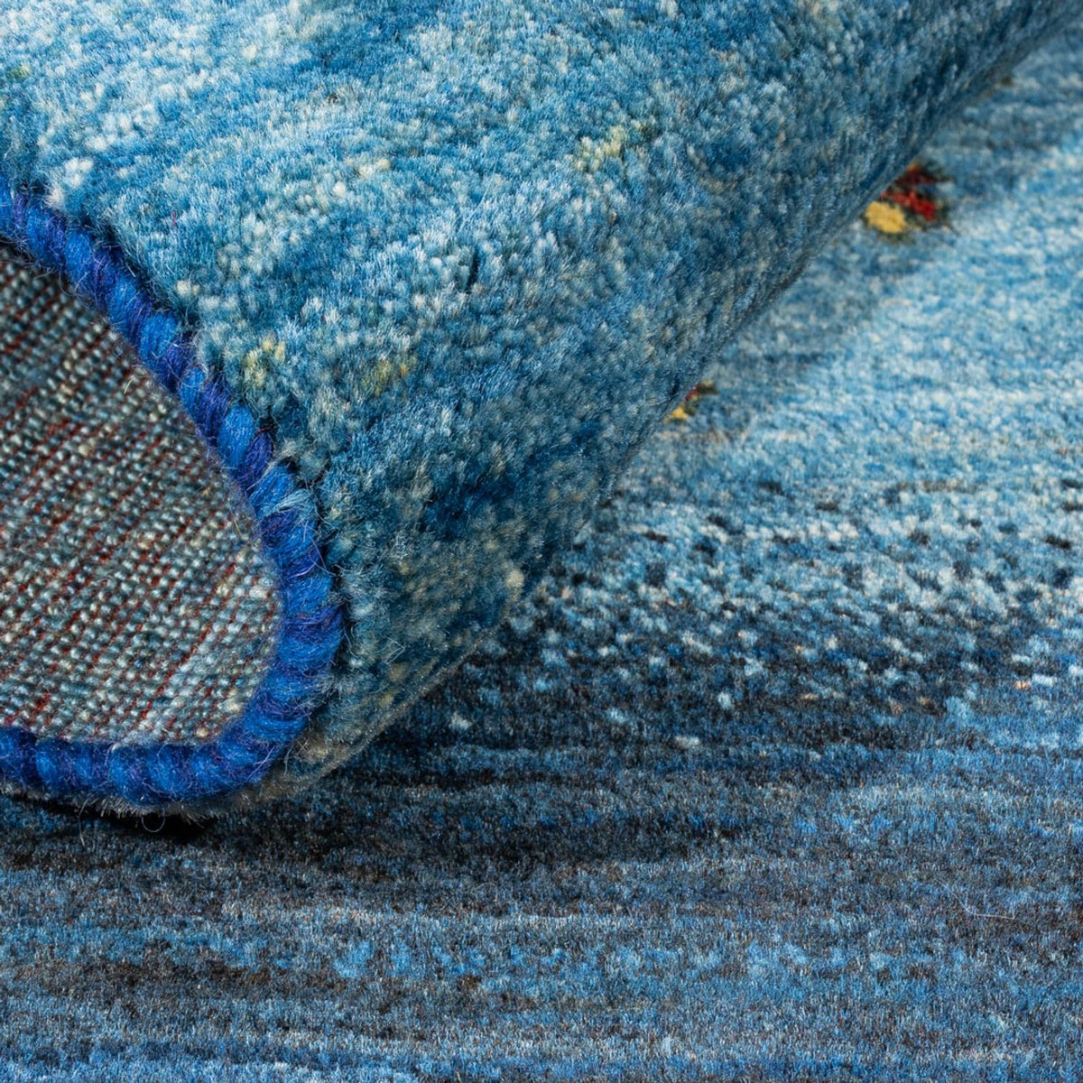 Alfombra Gabbeh - Loribaft Persa - Real - 122 x 88 cm - multicolor