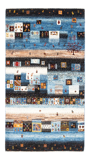 Alfombra Gabbeh - Loribaft Persa - Real - 141 x 87 cm - multicolor