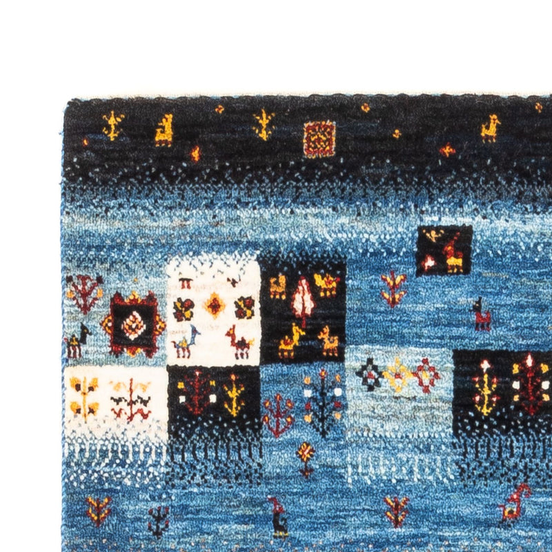 Alfombra Gabbeh - Loribaft Persa - Real - 141 x 87 cm - multicolor