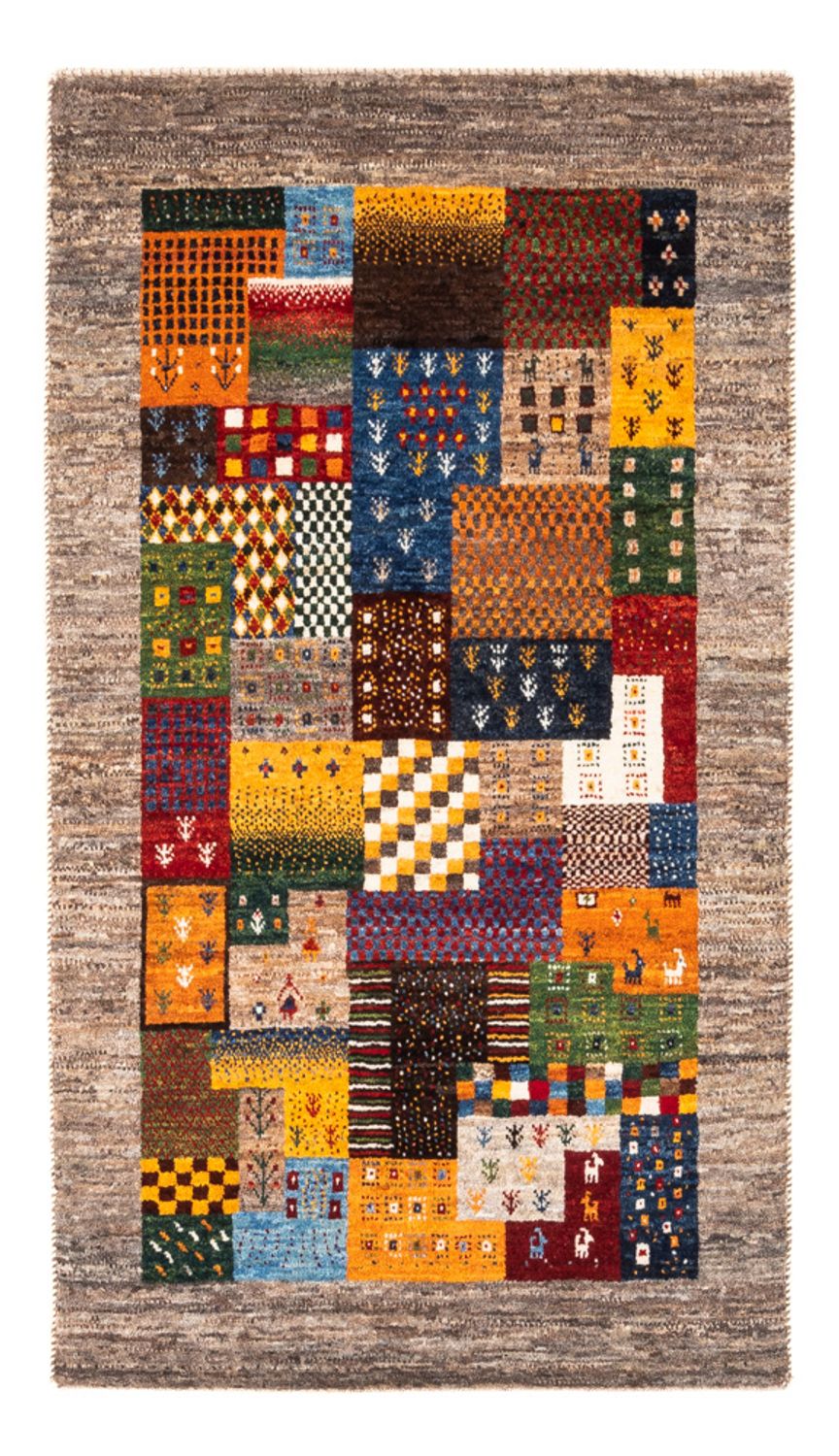 Alfombra Gabbeh - Loribaft Persa - Real - 138 x 84 cm - multicolor