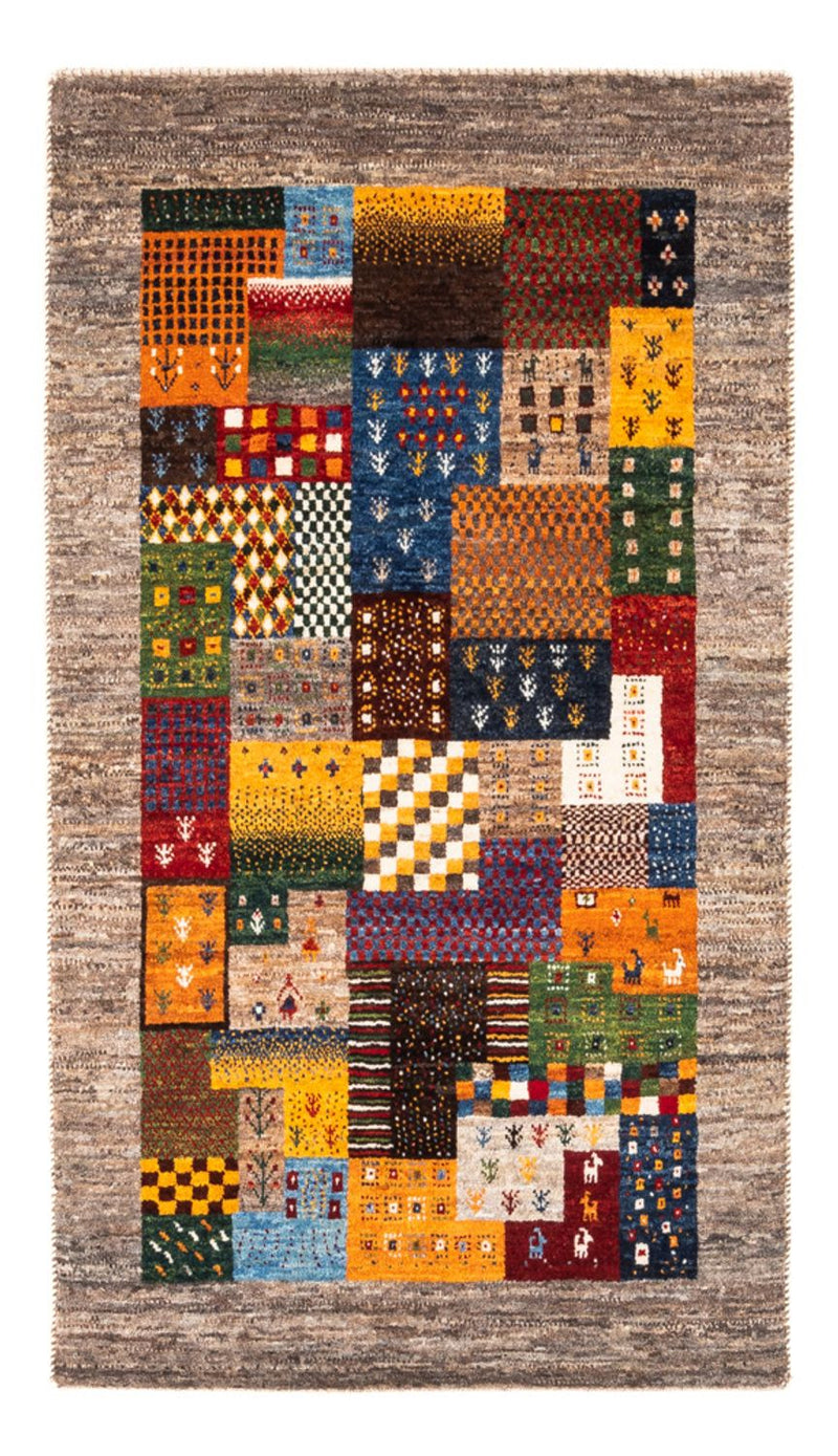 Alfombra Gabbeh - Loribaft Persa - Real - 138 x 84 cm - multicolor