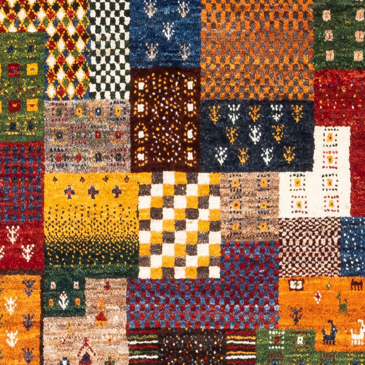 Alfombra Gabbeh - Loribaft Persa - Real - 138 x 84 cm - multicolor