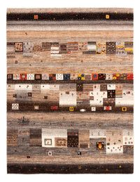 Alfombra Gabbeh - Loribaft Persa - Real - 202 x 153 cm - multicolor