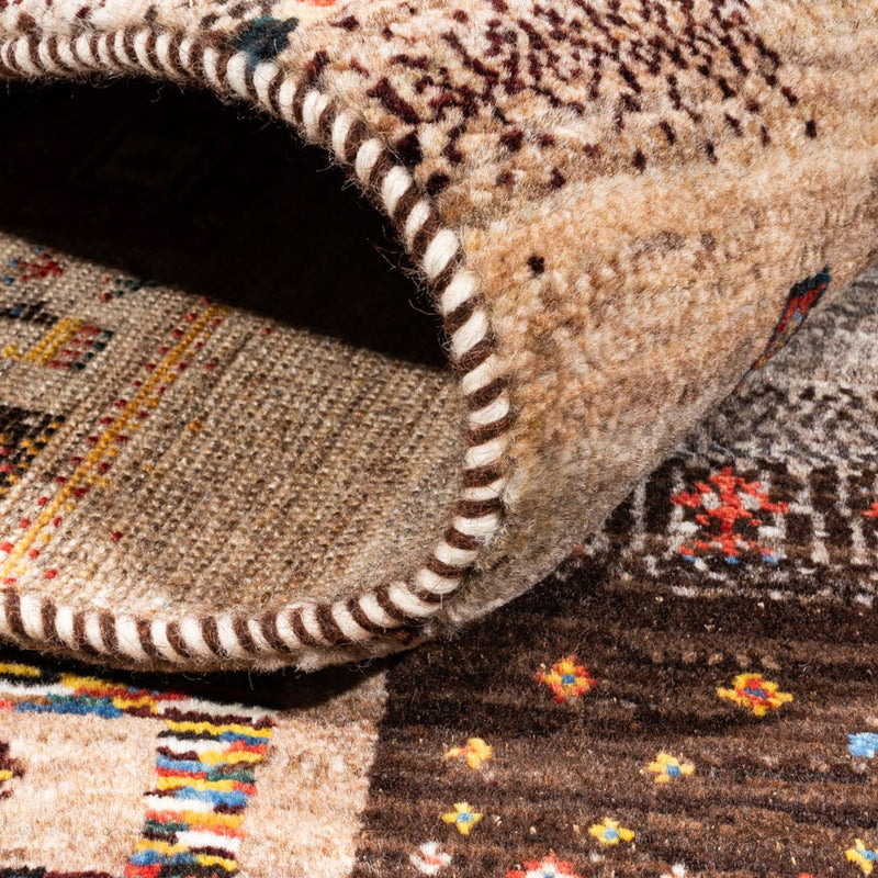Alfombra Gabbeh - Loribaft Persa - Real - 202 x 153 cm - multicolor