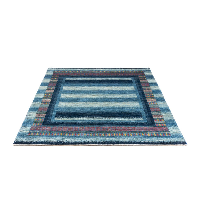 Alfombra Gabbeh - Loribaft Persa - Real - 198 x 152 cm - azul