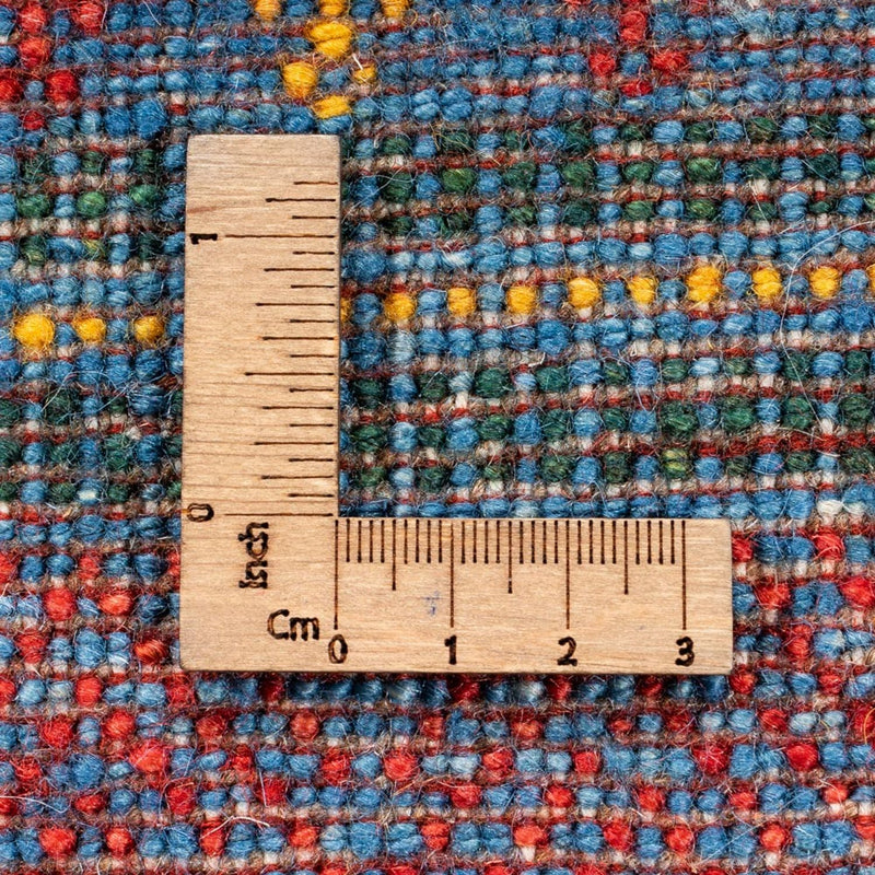Alfombra Gabbeh - Loribaft Persa - Real - 198 x 152 cm - azul