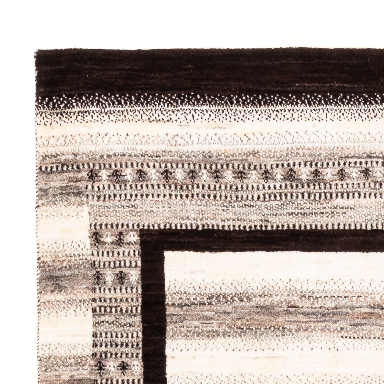 Alfombra Gabbeh - Loribaft Persa - Real - 194 x 133 cm - natural