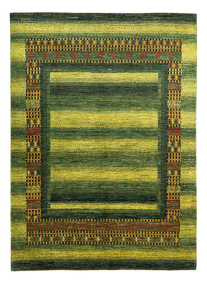 Alfombra Gabbeh - Loribaft Persa - Real - 216 x 157 cm - verde