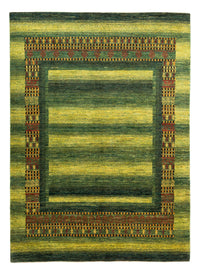 Alfombra Gabbeh - Loribaft Persa - Real - 216 x 157 cm - verde