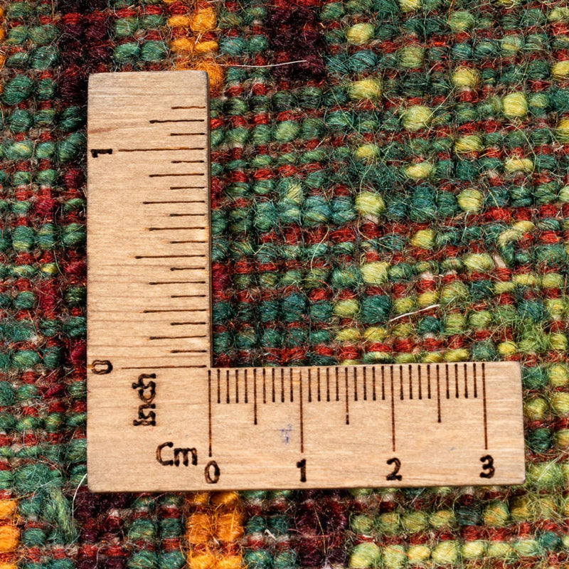 Alfombra Gabbeh - Loribaft Persa - Real - 216 x 157 cm - verde