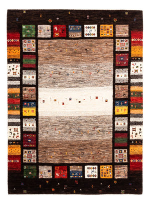 Alfombra Gabbeh - Loribaft Persa - Real - 214 x 156 cm - multicolor