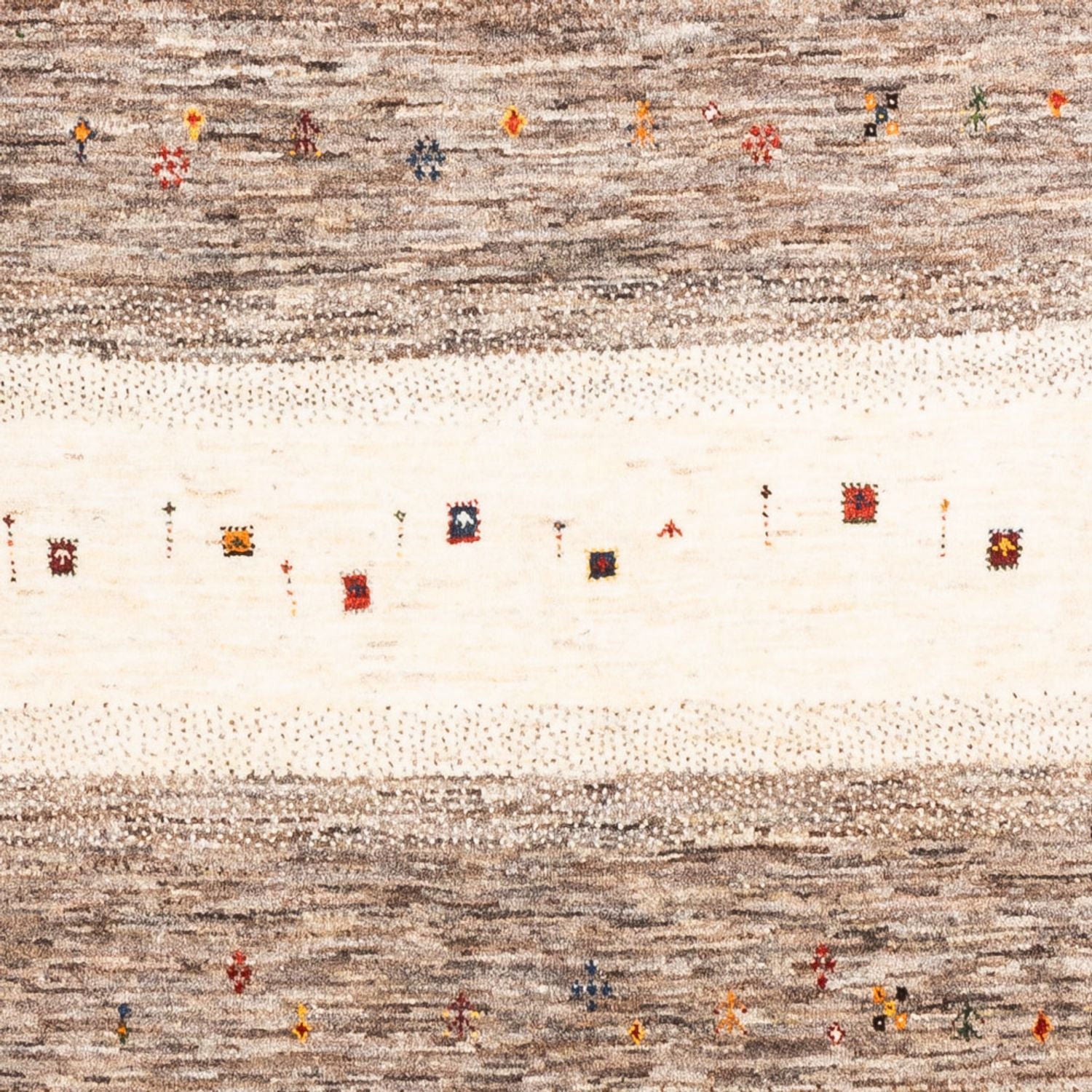 Alfombra Gabbeh - Loribaft Persa - Real - 214 x 156 cm - multicolor