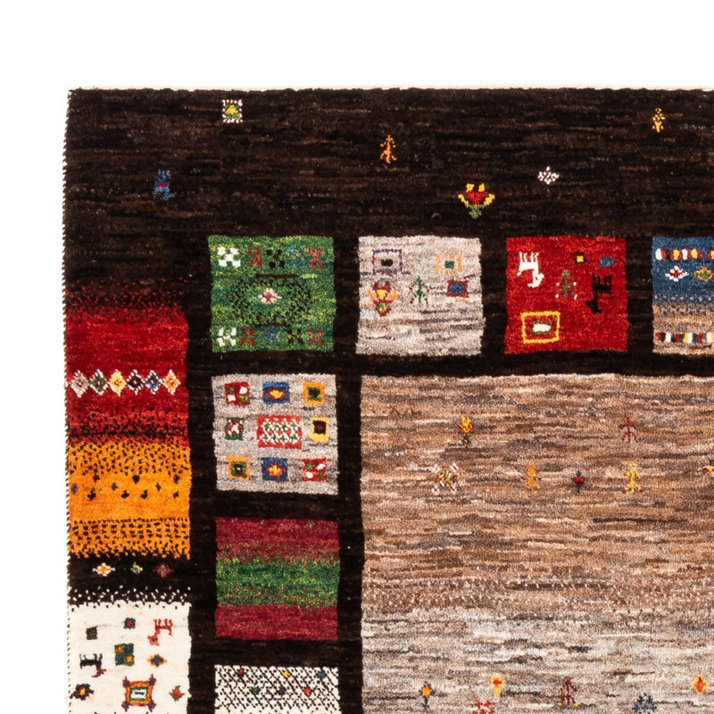 Alfombra Gabbeh - Loribaft Persa - Real - 214 x 156 cm - multicolor