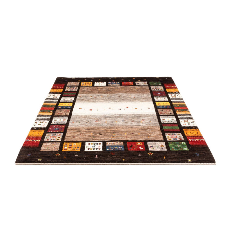 Alfombra Gabbeh - Loribaft Persa - Real - 214 x 156 cm - multicolor