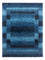 Alfombra Gabbeh - Loribaft Persa - 204 x 153 cm - azul