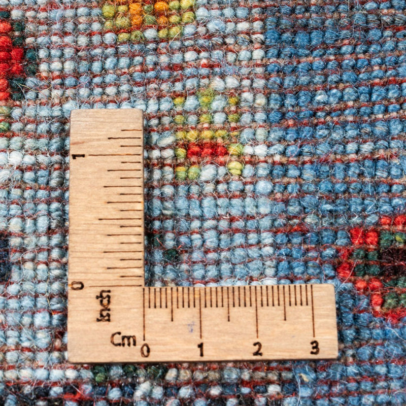 Alfombra Gabbeh - Loribaft Persa - Real - 199 x 154 cm - azul