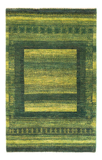 Alfombra Gabbeh - Loribaft Persa - Real - 150 x 97 cm - verde