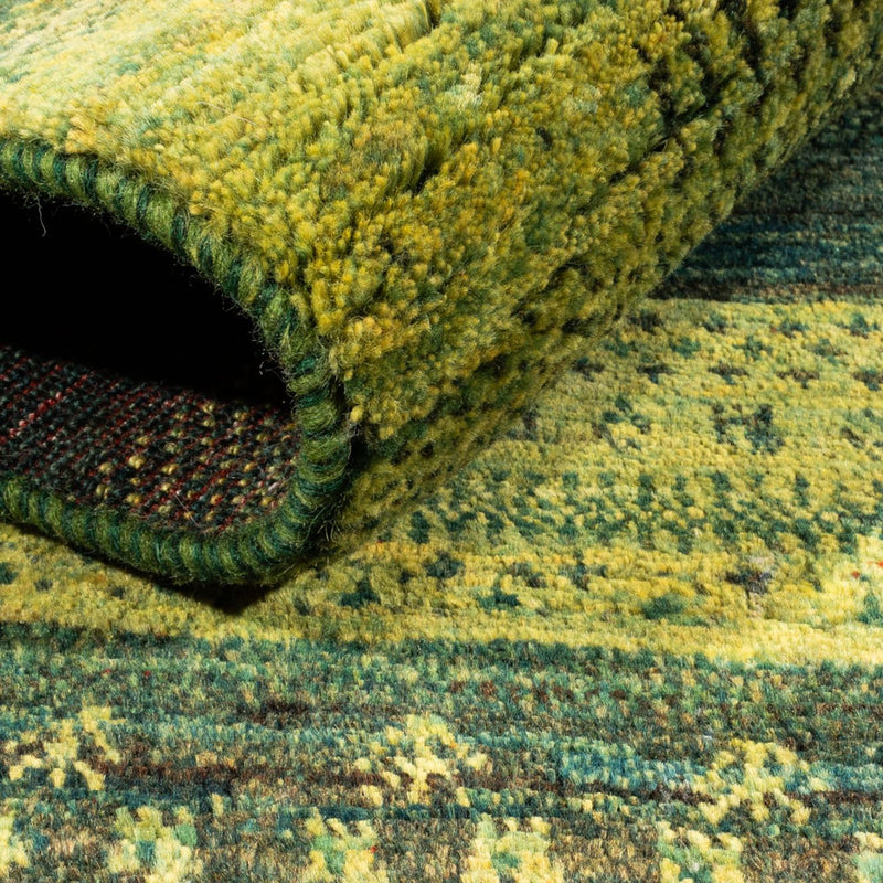 Alfombra Gabbeh - Loribaft Persa - Real - 196 x 165 cm - verde