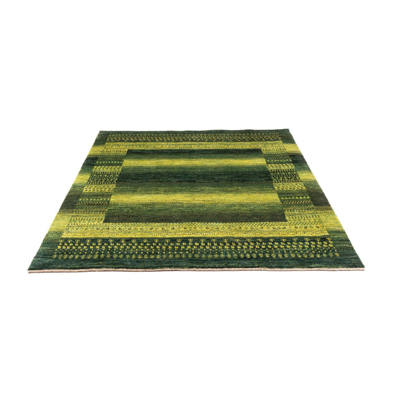 Alfombra Gabbeh - Loribaft Persa - Real - 196 x 165 cm - verde