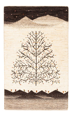 Alfombra Gabbeh - Loribaft Persa - Real - 132 x 84 cm - crema