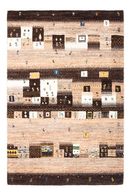 Alfombra Gabbeh - Loribaft Persa - Real - 158 x 111 cm - multicolor