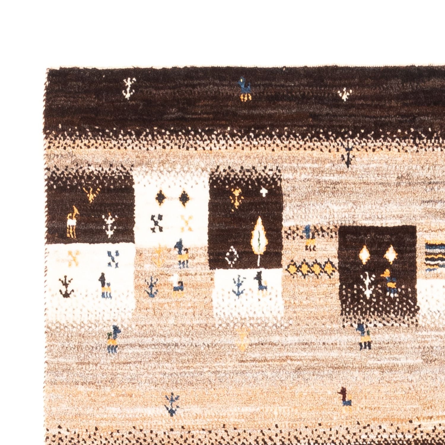 Alfombra Gabbeh - Loribaft Persa - Real - 158 x 111 cm - multicolor