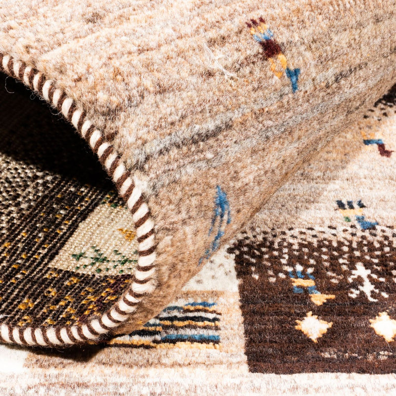 Alfombra Gabbeh - Loribaft Persa - Real - 158 x 111 cm - multicolor