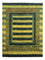 Alfombra Gabbeh - Loribaft Persa - Real - 206 x 152 cm - verde