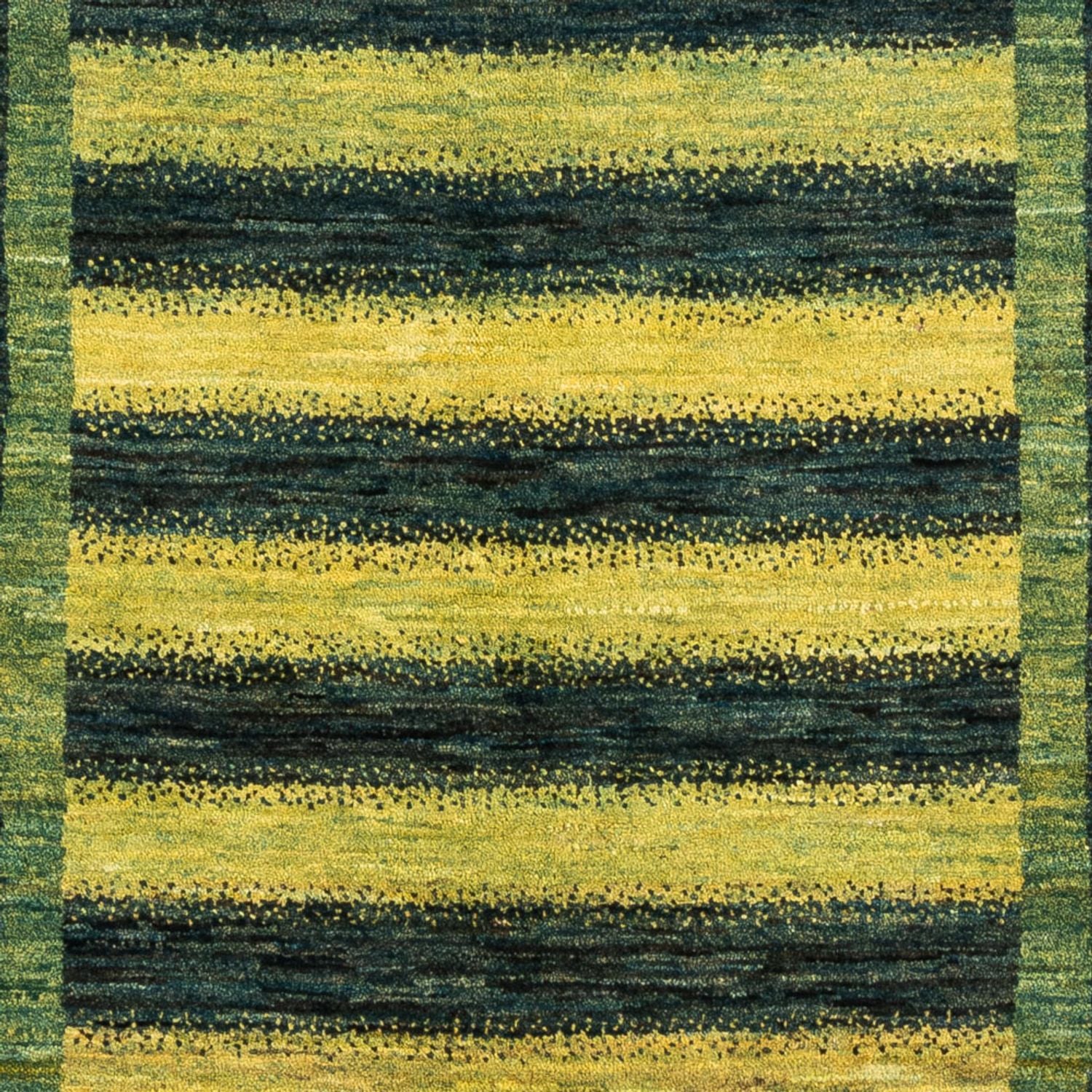 Alfombra Gabbeh - Loribaft Persa - Real - 206 x 152 cm - verde