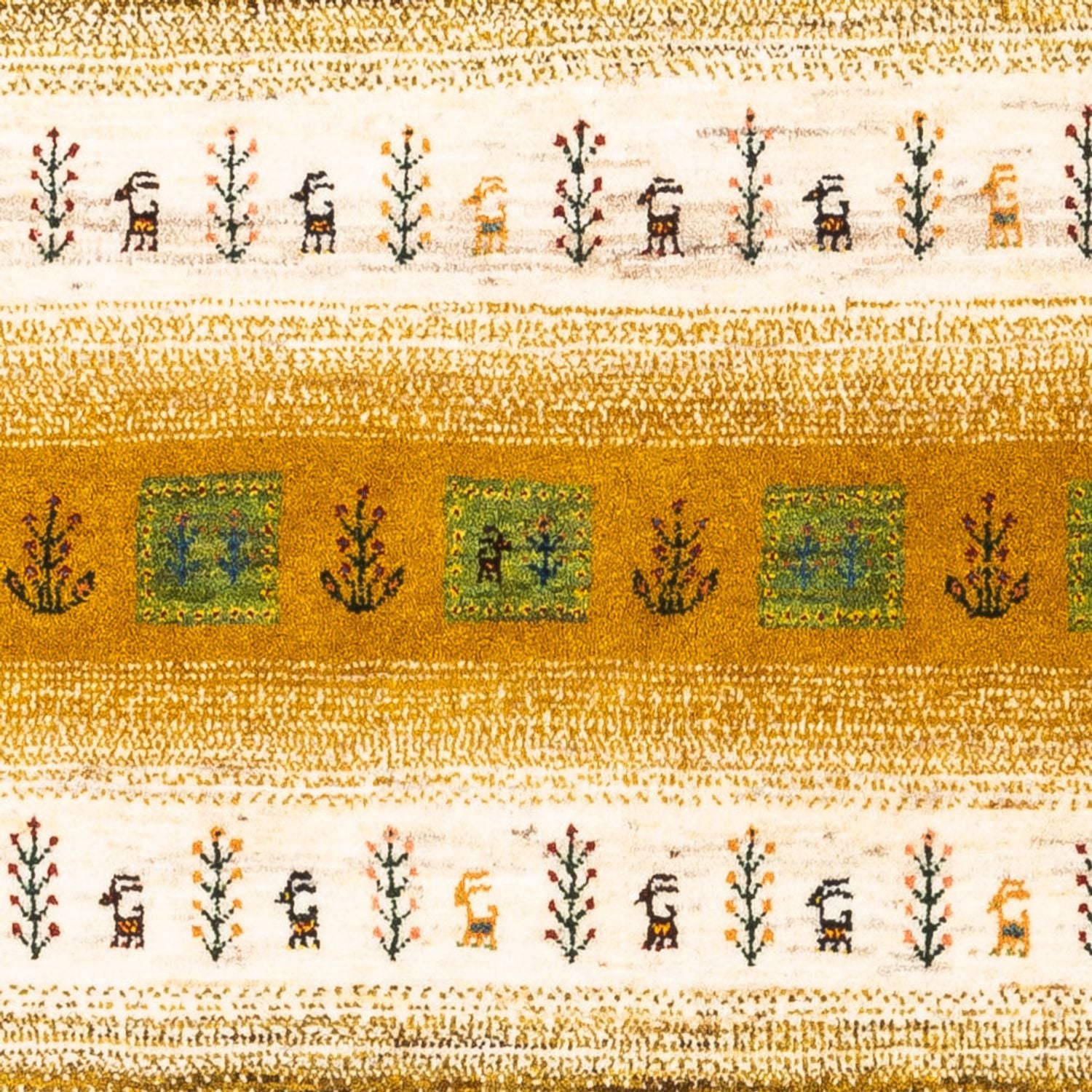 Alfombra Gabbeh - Loribaft Persa - 156 x 96 cm - multicolor