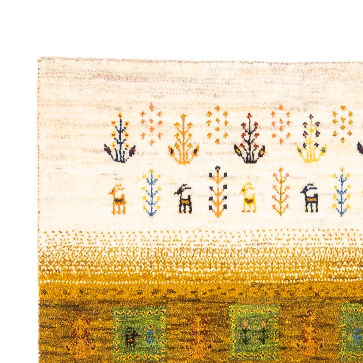 Alfombra Gabbeh - Loribaft Persa - 156 x 96 cm - multicolor