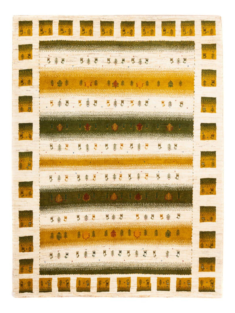 Alfombra Gabbeh - Loribaft Persa - 203 x 158 cm - natural