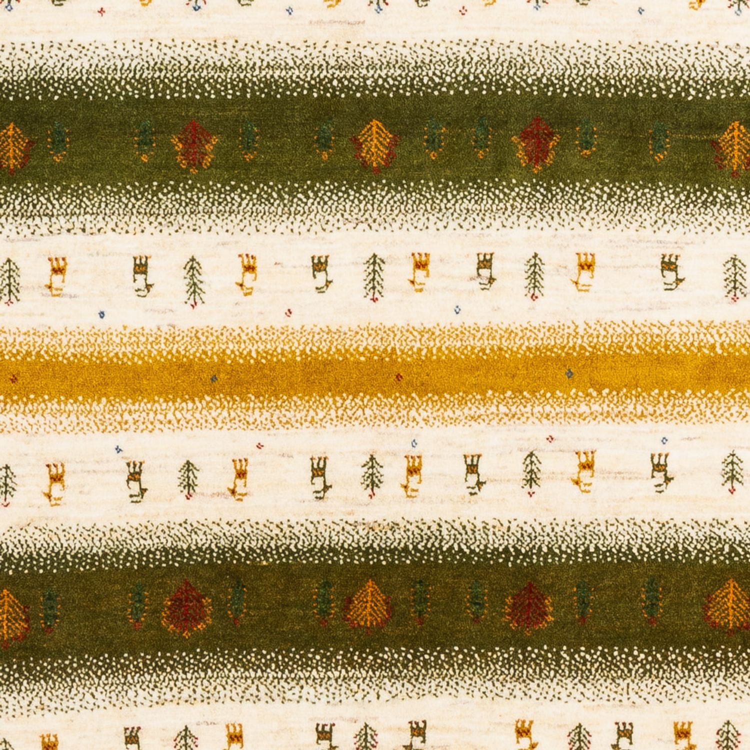 Alfombra Gabbeh - Loribaft Persa - 203 x 158 cm - natural