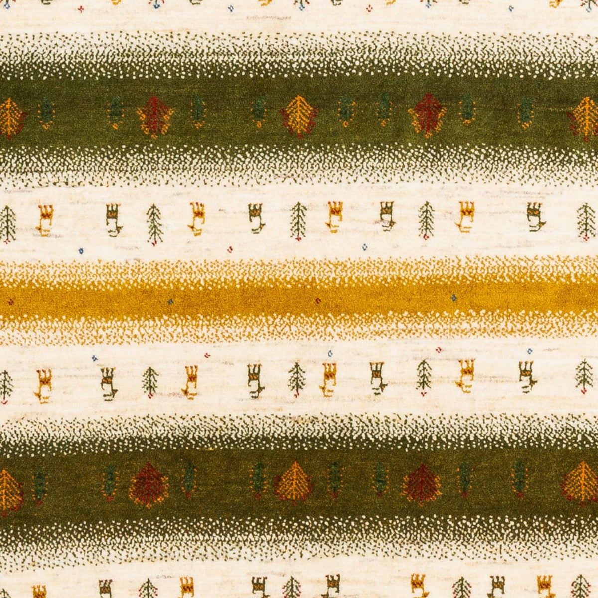 Alfombra Gabbeh - Loribaft Persa - 203 x 158 cm - natural