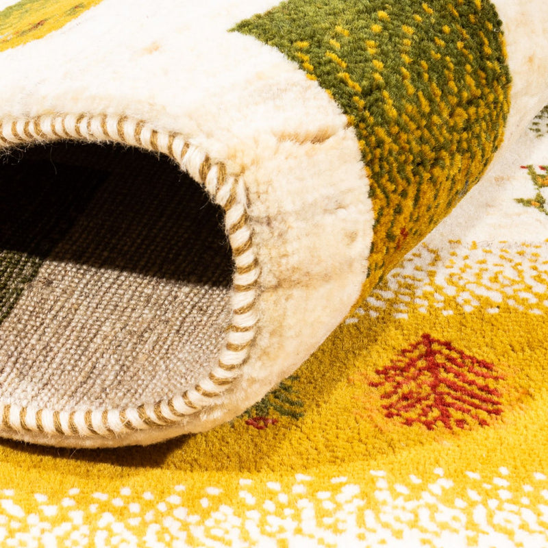Alfombra Gabbeh - Loribaft Persa - 203 x 158 cm - natural