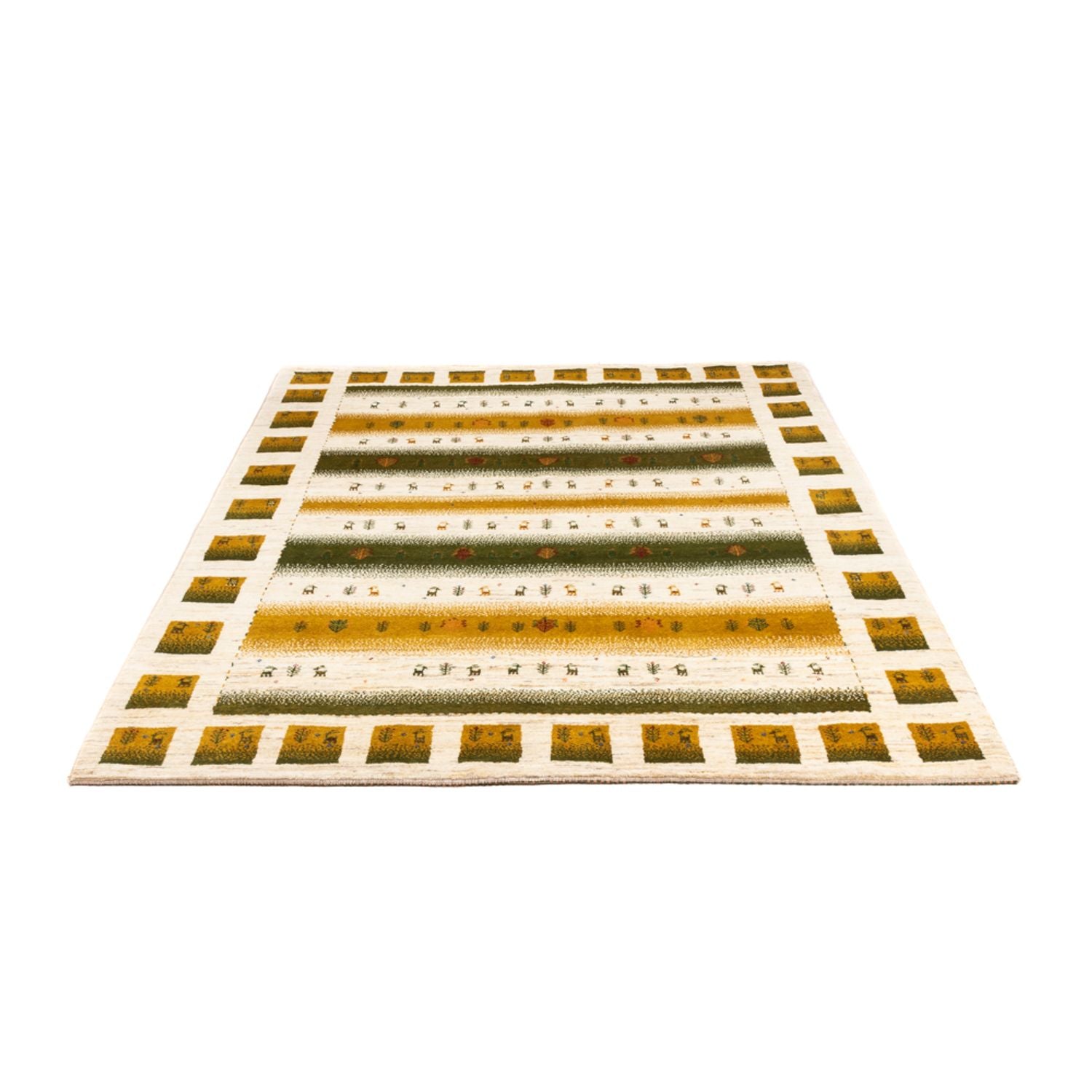 Alfombra Gabbeh - Loribaft Persa - 203 x 158 cm - natural
