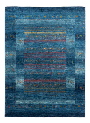 Alfombra Gabbeh - Loribaft Persa - 200 x 147 cm - azul